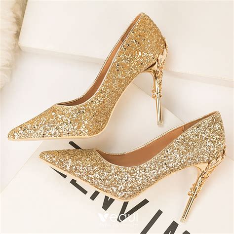 glitter designer heels